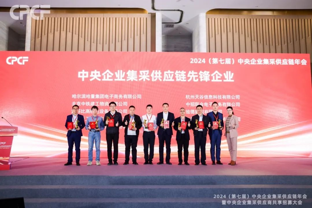 喜报！AG庄闲荣获2024年度（CPCF）中央企业集采供应链年会先锋企业荣誉称号
